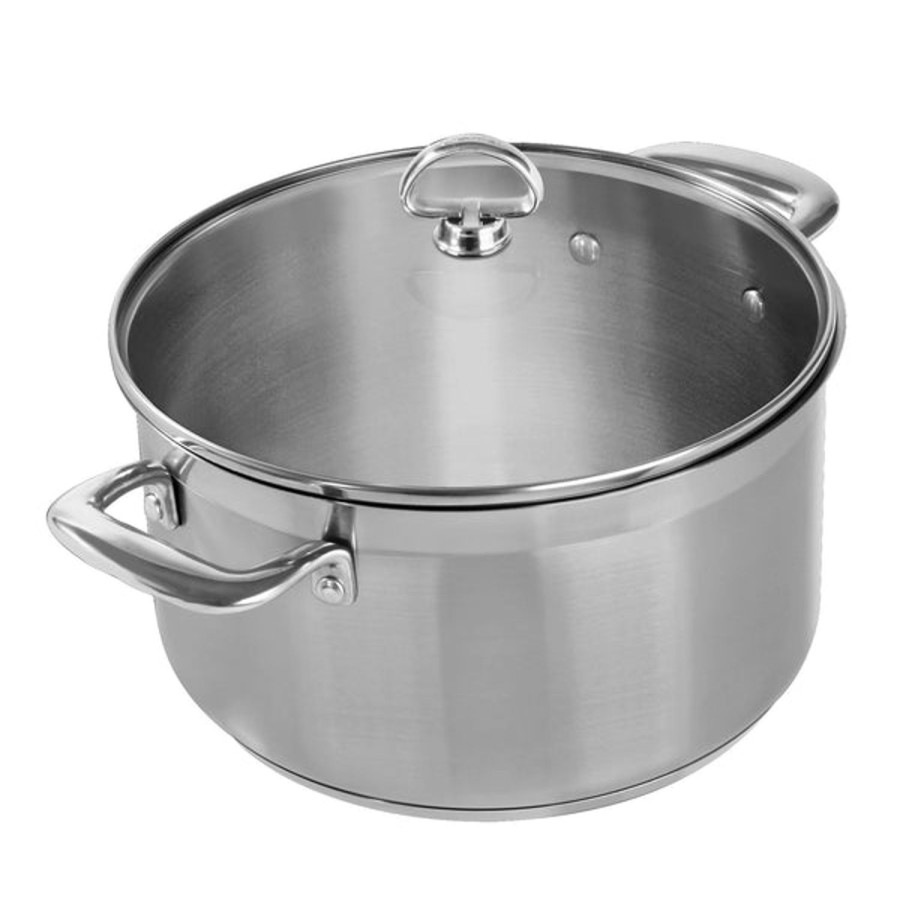 Kookgerei Chantal Ongecoat, Inductie 21 | Inductie 21 Stalen Braadpan Met Deksel (6 Qt.)